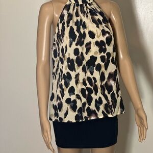 Leopard Print Halter Top